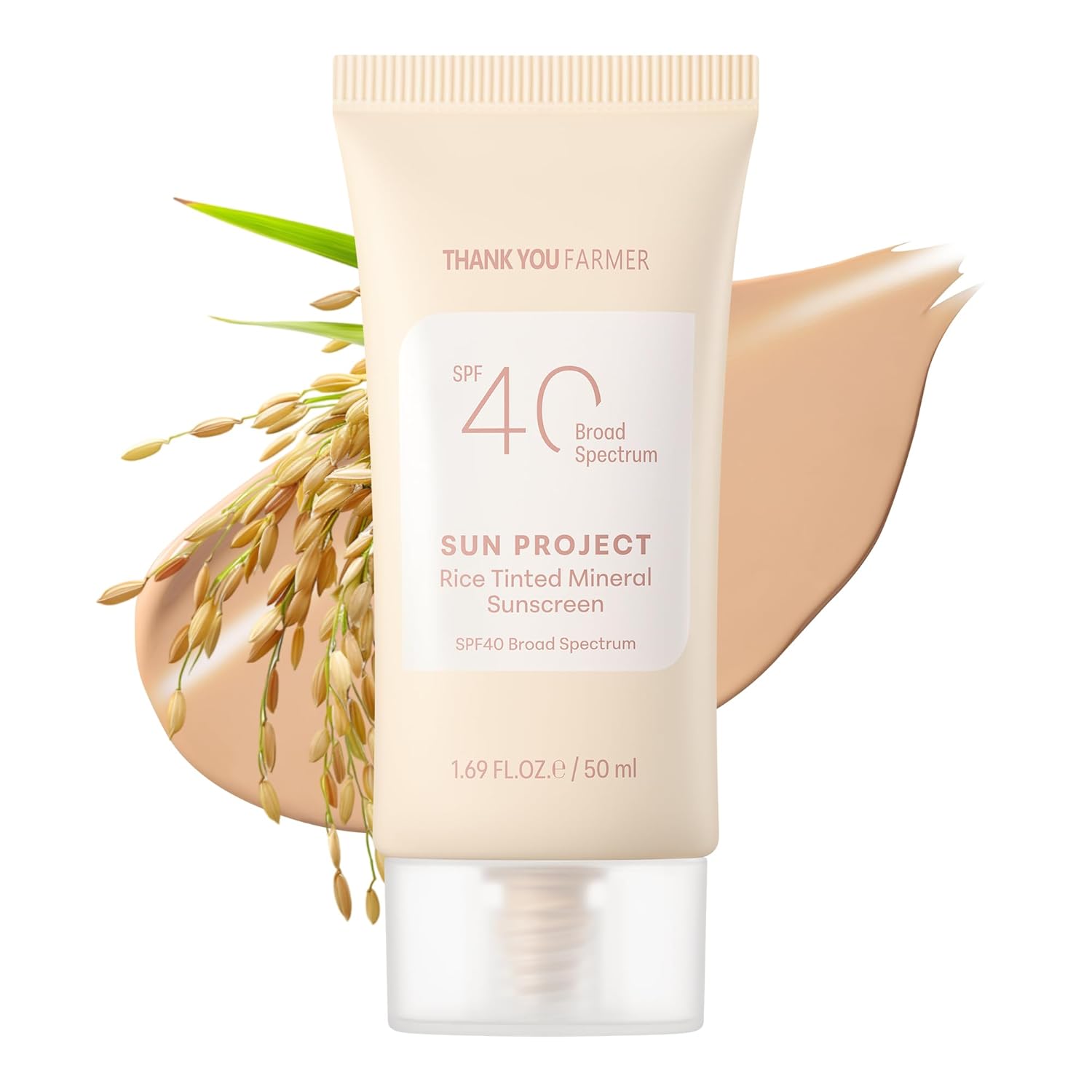 Sun Project Rice Tinted Mineral Sunscreen SPF40 Broad Spectrum