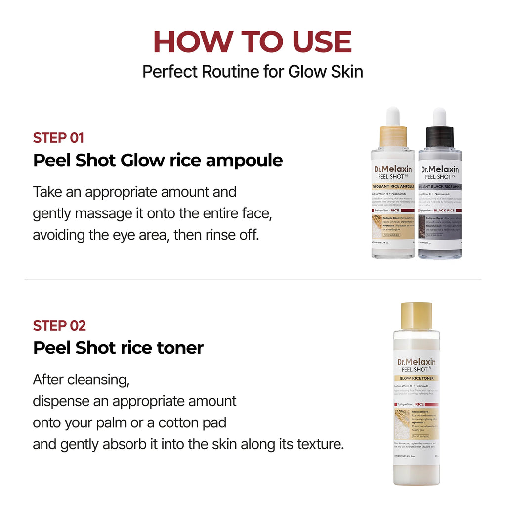 PeelShot Glow Black Rice Ampoule